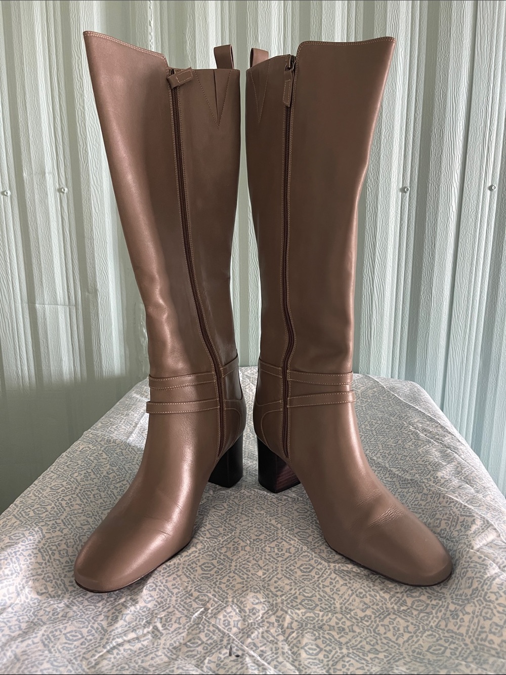 Johnston & Murphy Eleanor Women's Over-the-Knee Tall Boots in Taupe NEW  SZ 10